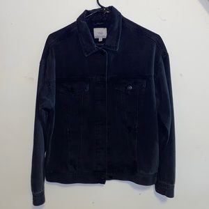 Black denim jacket